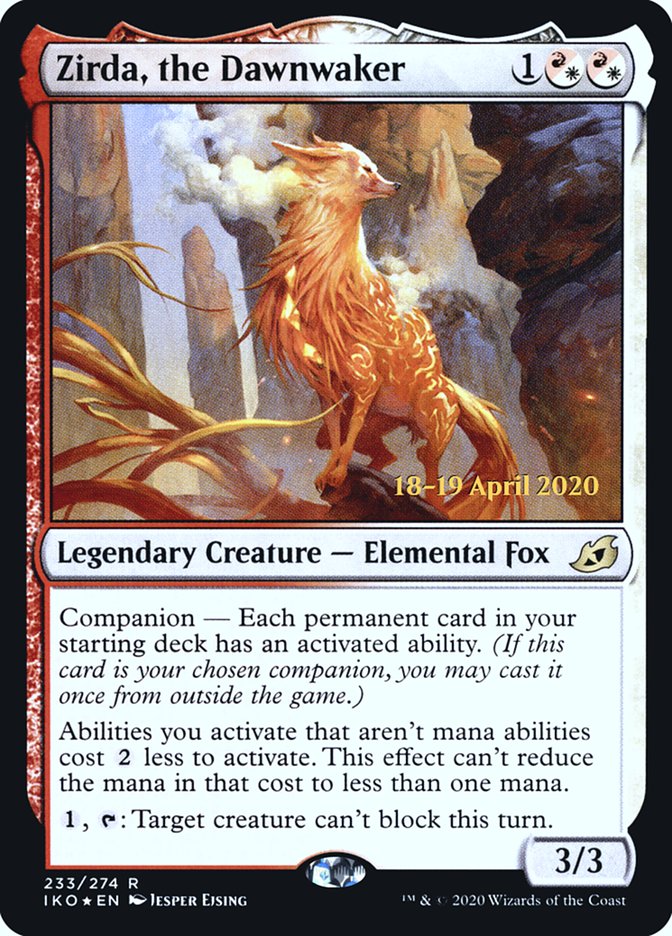 Zirda, the Dawnwaker [Ikoria: Lair of Behemoths Prerelease Promos] | Shuffle n Cut Hobbies & Games