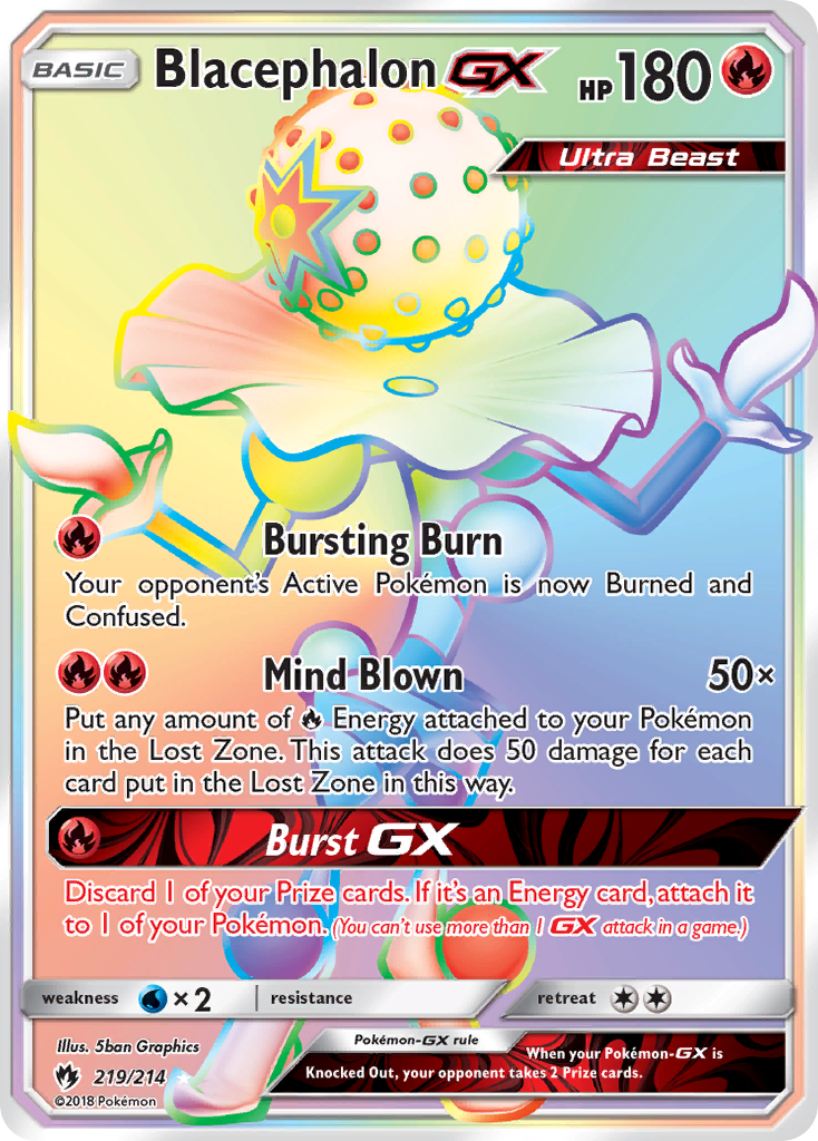 Blacephalon GX (219/214) [Sun & Moon: Lost Thunder] | Shuffle n Cut Hobbies & Games