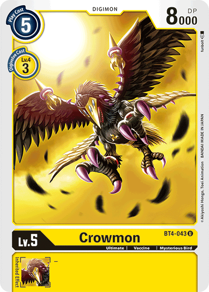 Crowmon [BT4-043] [Great Legend] | Shuffle n Cut Hobbies & Games