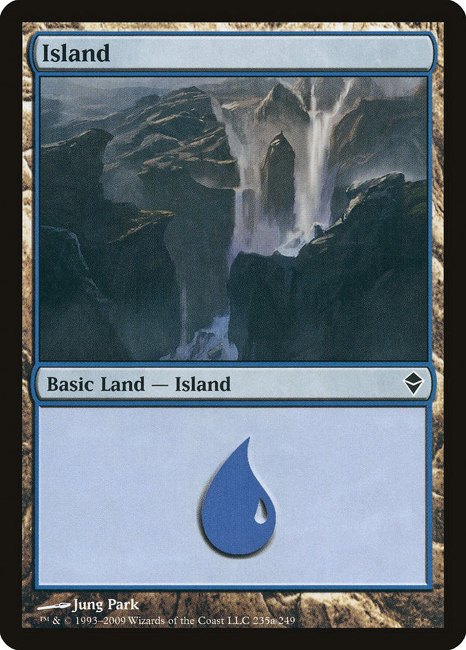 Island (235a) [Zendikar] | Shuffle n Cut Hobbies & Games