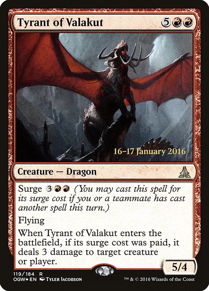 Tyrant of Valakut [Oath of the Gatewatch Prerelease Promos] | Shuffle n Cut Hobbies & Games