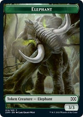 Elephant // Tuktuk the Returned Double-Sided Token [Double Masters Tokens] | Shuffle n Cut Hobbies & Games