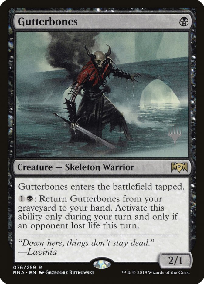 Gutterbones (Promo Pack) [Ravnica Allegiance Promos] | Shuffle n Cut Hobbies & Games