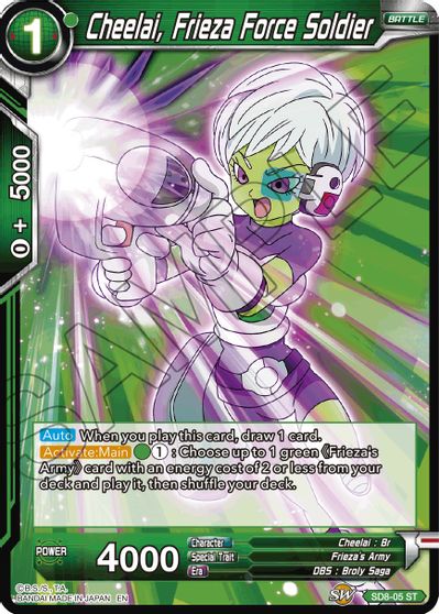 Cheelai, Frieza Force Soldier (Reprint) (SD8-05) [Battle Evolution Booster] | Shuffle n Cut Hobbies & Games