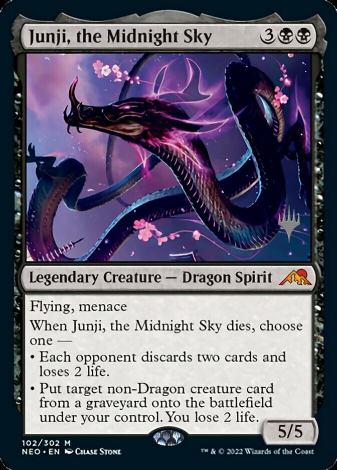 Junji, the Midnight Sky (Promo Pack) [Kamigawa: Neon Dynasty Promos] | Shuffle n Cut Hobbies & Games