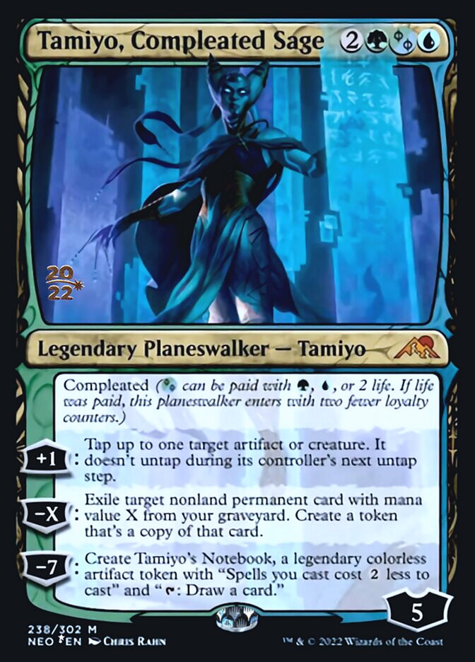 Tamiyo, Compleated Sage [Kamigawa: Neon Dynasty Prerelease Promos] | Shuffle n Cut Hobbies & Games