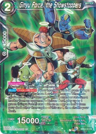 Ginyu Force, the Showstoppers [EX14-03] | Shuffle n Cut Hobbies & Games