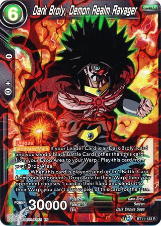 Dark Broly, Demon Realm Ravager [BT11-133] | Shuffle n Cut Hobbies & Games