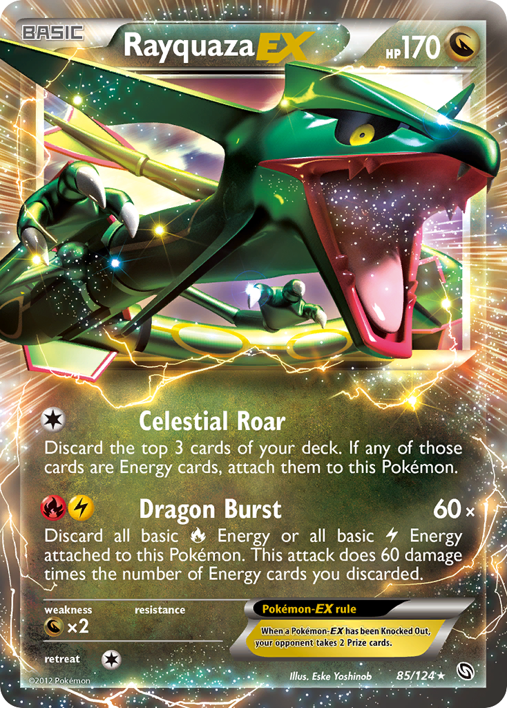 Rayquaza EX (85/124) [Black & White: Dragons Exalted] | Shuffle n Cut Hobbies & Games