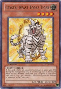 Crystal Beast Topaz Tiger [LCGX-EN158] Common | Shuffle n Cut Hobbies & Games