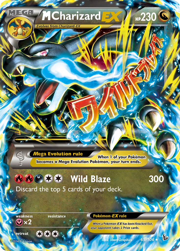 M Charizard EX (69/106) [XY: Flashfire] | Shuffle n Cut Hobbies & Games