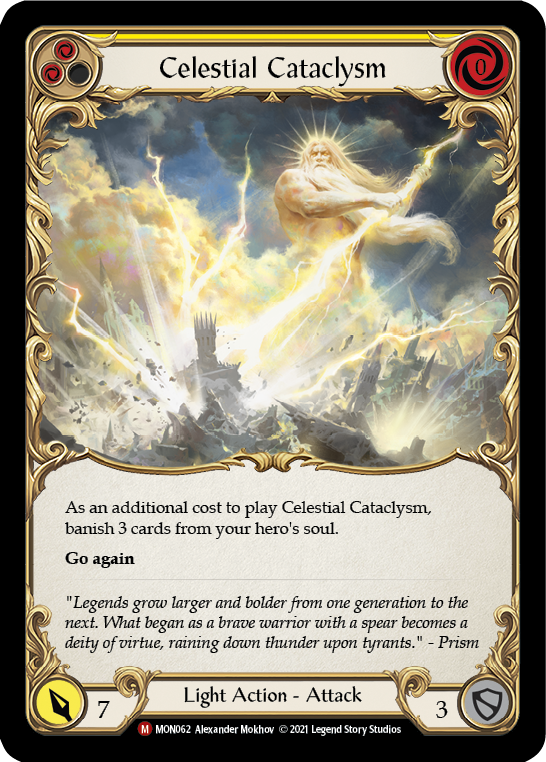 Celestial Cataclysm (Rainbow Foil) [MON062-RF] 1st Edition Rainbow Foil | Shuffle n Cut Hobbies & Games