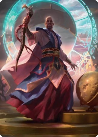 Teferi, Who Slows the Sunset Art Card [Innistrad: Midnight Hunt Art Series] | Shuffle n Cut Hobbies & Games