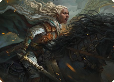 Eowyn, Fearless Knight Art Card [The Lord of the Rings: Tales of Middle-earth Art Series] | Shuffle n Cut Hobbies & Games