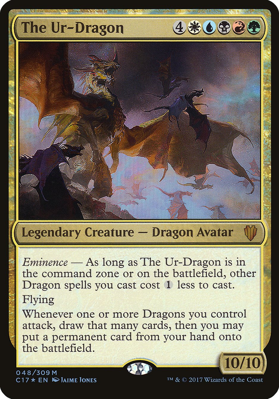 The Ur-Dragon (Oversized) [Commander 2017 Oversized] | Shuffle n Cut Hobbies & Games