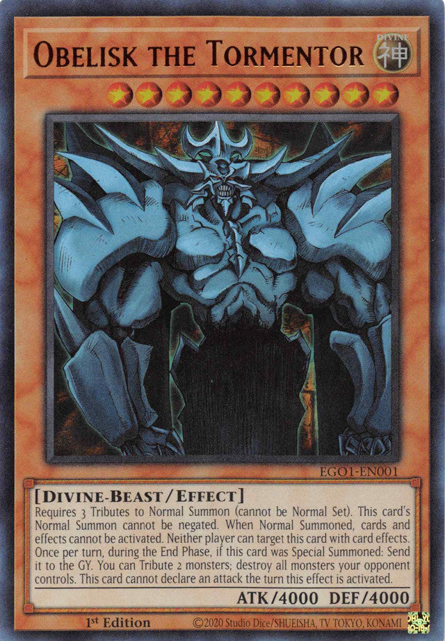 Obelisk the Tormentor [EGO1-EN001] Ultra Rare | Shuffle n Cut Hobbies & Games