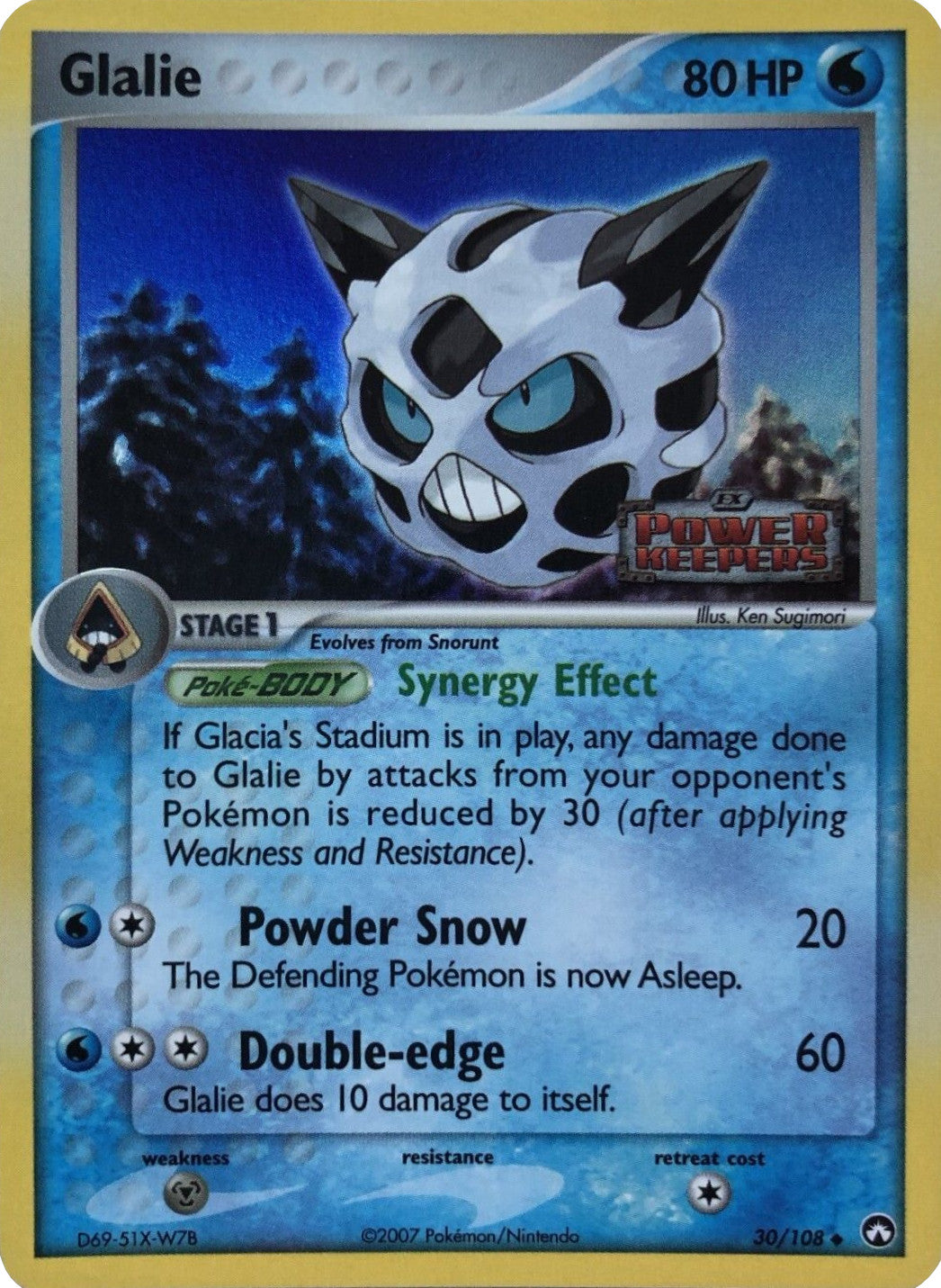 Glalie (30/108) (Stamped) [EX: Power Keepers] | Shuffle n Cut Hobbies & Games