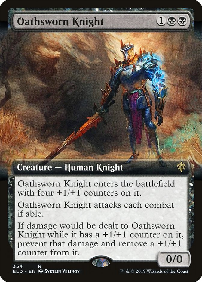 Oathsworn Knight (Extended Art) [Throne of Eldraine] | Shuffle n Cut Hobbies & Games