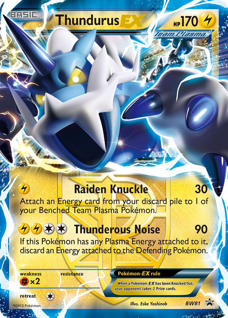 Thundurus EX (BW81) [Black & White: Black Star Promos] | Shuffle n Cut Hobbies & Games