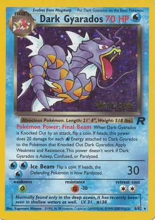 Dark Gyarados (8/82) (Prerelease Promo) [Team Rocket Unlimited] | Shuffle n Cut Hobbies & Games