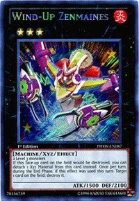 Wind-Up Zenmaines [PHSW-EN087] Secret Rare | Shuffle n Cut Hobbies & Games