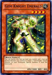 Gem-Knight Emerald [PHSW-EN096] Rare | Shuffle n Cut Hobbies & Games