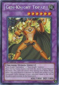 Gem-Knight Topaz [HA05-EN021] Secret Rare | Shuffle n Cut Hobbies & Games