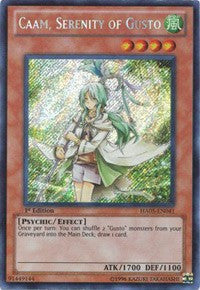 Caam, Serenity of Gusto [HA05-EN041] Secret Rare | Shuffle n Cut Hobbies & Games