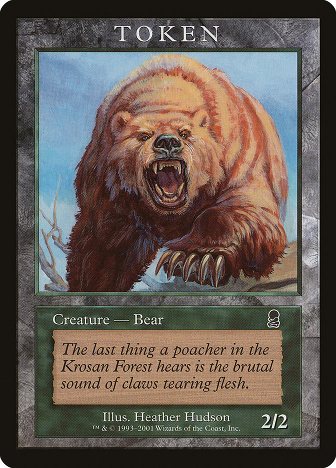 Bear Token [Magic Player Rewards 2001] | Shuffle n Cut Hobbies & Games