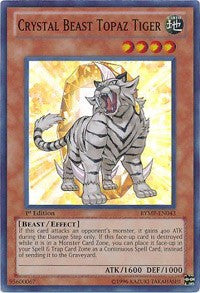 Crystal Beast Topaz Tiger [RYMP-EN043] Super Rare | Shuffle n Cut Hobbies & Games