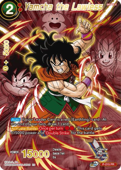 Yamcha the Lawless (Alternate Art) [P-215] | Shuffle n Cut Hobbies & Games