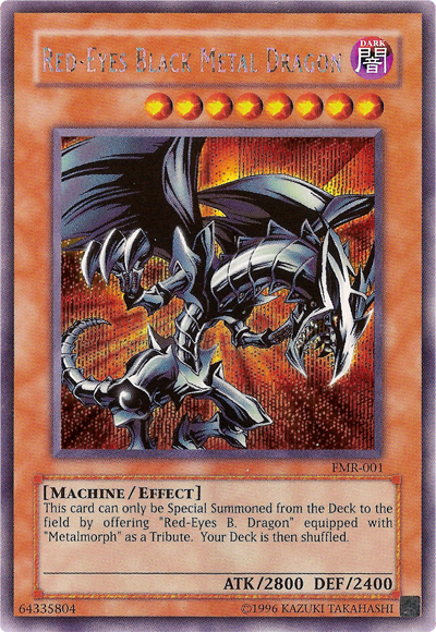 Red-Eyes Black Metal Dragon (Forbidden Memories) [FMR-001] Prismatic Secret Rare | Shuffle n Cut Hobbies & Games