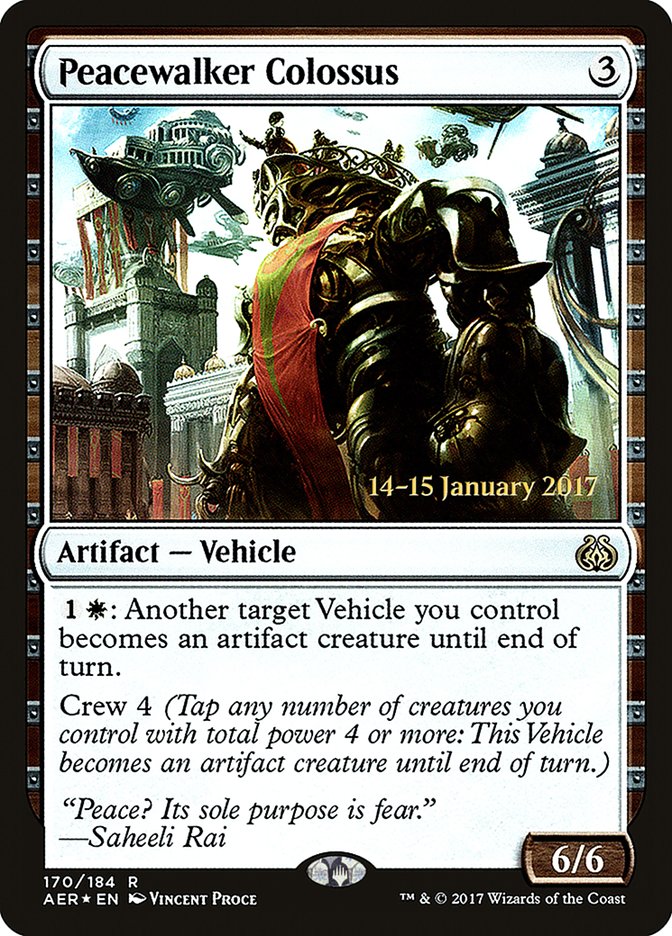 Peacewalker Colossus [Aether Revolt Prerelease Promos] | Shuffle n Cut Hobbies & Games