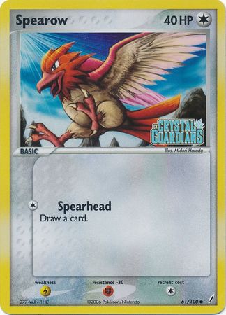 Spearow (61/100) (Stamped) [EX: Crystal Guardians] | Shuffle n Cut Hobbies & Games