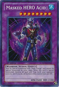 Masked HERO Acid [PRC1-EN018] Secret Rare | Shuffle n Cut Hobbies & Games