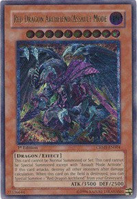 Red Dragon Archfiend/Assault Mode (UTR) [CRMS-EN004] Ultimate Rare | Shuffle n Cut Hobbies & Games