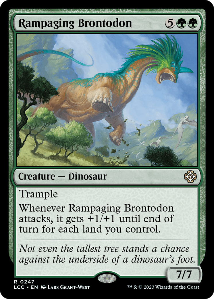 Rampaging Brontodon [The Lost Caverns of Ixalan Commander] | Shuffle n Cut Hobbies & Games