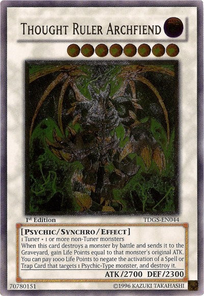 Thought Ruler Archfiend (UTR) [TDGS-EN044] Ultimate Rare | Shuffle n Cut Hobbies & Games