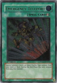 Emergency Teleport (UTR) [TDGS-EN053] Ultimate Rare | Shuffle n Cut Hobbies & Games