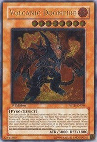 Volcanic Doomfire (UTR) [FOTB-EN008] Ultimate Rare | Shuffle n Cut Hobbies & Games