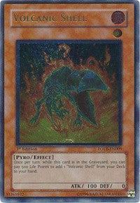 Volcanic Shell (UTR) [FOTB-EN009] Ultimate Rare | Shuffle n Cut Hobbies & Games