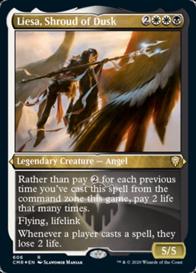 Liesa, Shroud of Dusk (Etched) [Commander Legends] | Shuffle n Cut Hobbies & Games