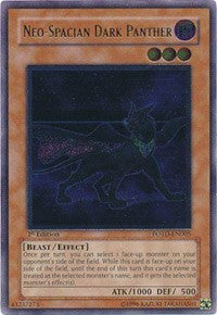 Neo-Spacian Dark Panther (UTR) [POTD-EN005] Ultimate Rare | Shuffle n Cut Hobbies & Games