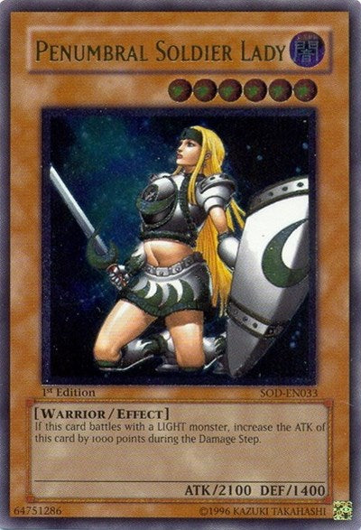 Penumbral Soldier Lady (UTR) [SOD-EN033] Ultimate Rare | Shuffle n Cut Hobbies & Games