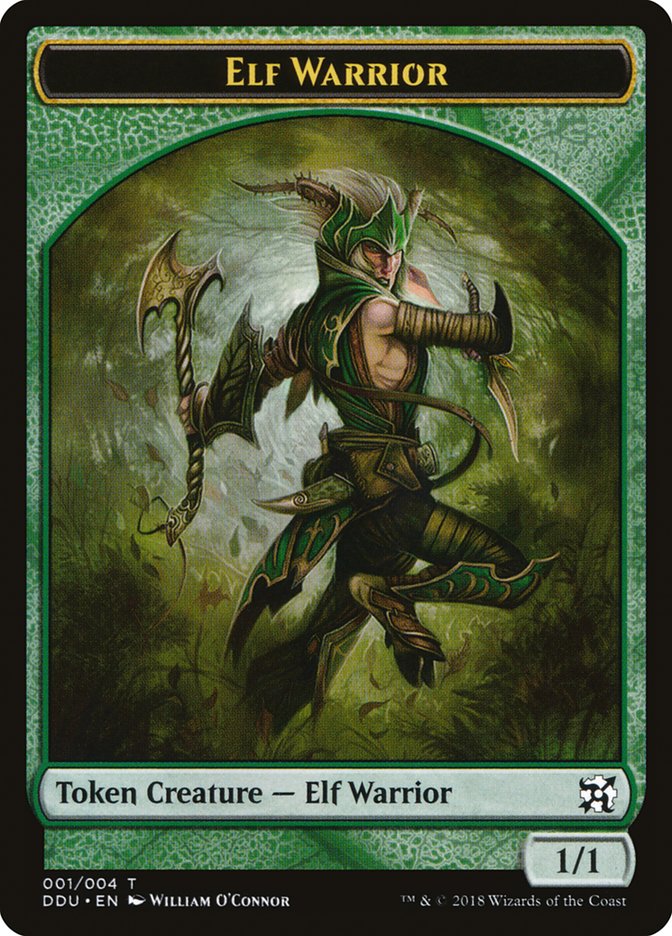 Elf Warrior Token [Duel Decks: Elves vs. Inventors Tokens] | Shuffle n Cut Hobbies & Games