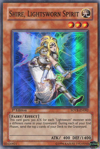 Shire, Lightsworn Spirit [SOVR-EN082] Super Rare | Shuffle n Cut Hobbies & Games