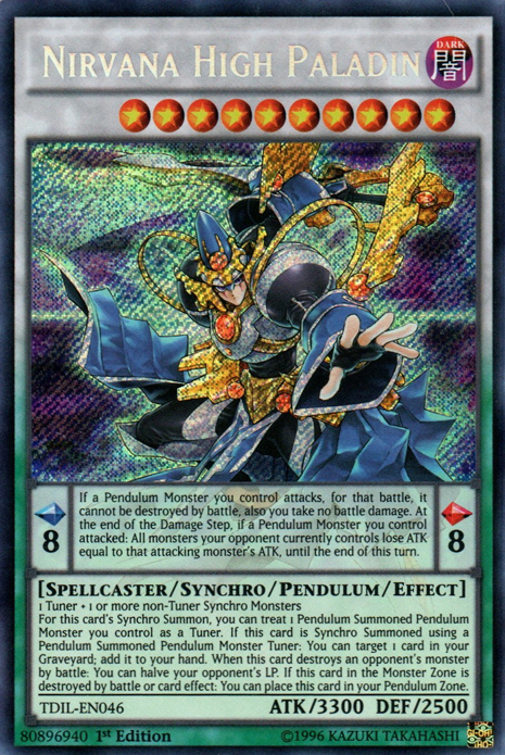 Nirvana High Paladin [TDIL-EN046] Secret Rare | Shuffle n Cut Hobbies & Games