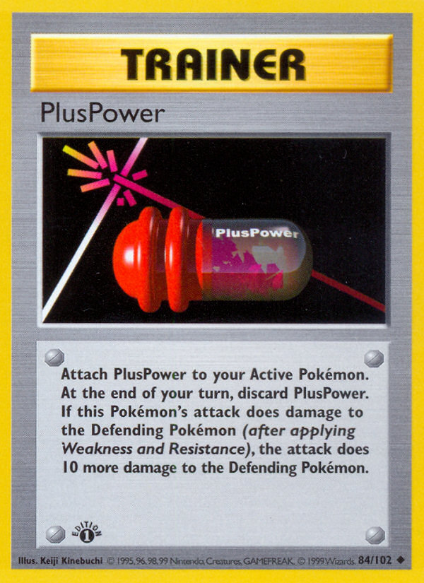 PlusPower (84/102) (Shadowless) [Base Set 1st Edition] | Shuffle n Cut Hobbies & Games