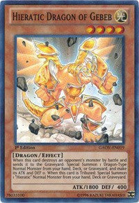 Hieratic Dragon of Gebeb [GAOV-EN019] Super Rare | Shuffle n Cut Hobbies & Games