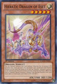 Hieratic Dragon of Eset [GAOV-EN020] Common | Shuffle n Cut Hobbies & Games